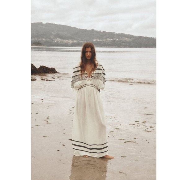 BEADED KAFTAN DRESS xs-s - Picture 1 of 5